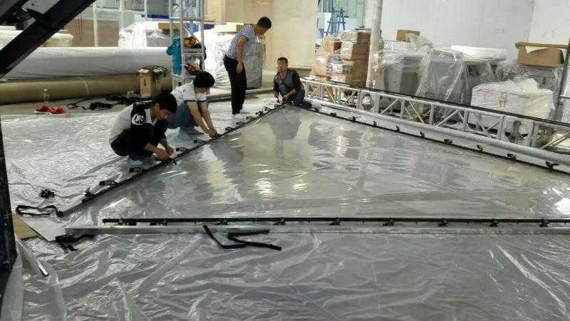 360 Degree Giant Mirror Holographic Reflective Foil Folha reflexiva holográfica espelho gigante de 360 graus