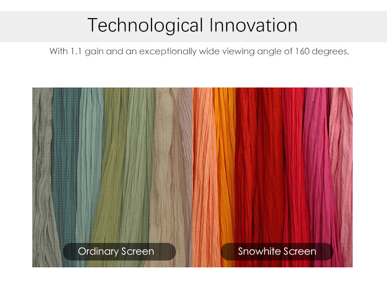 Tela de projeção de quadro fixo 4K Ultra HD