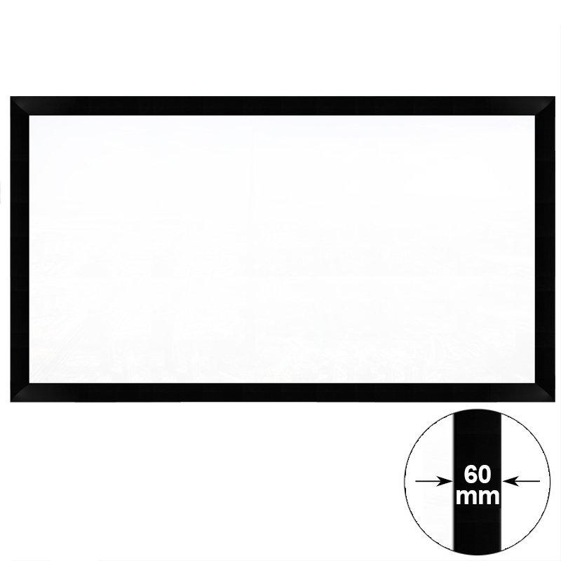 Telas de projeção comercial de quadro fixo para KTV/mini cinema